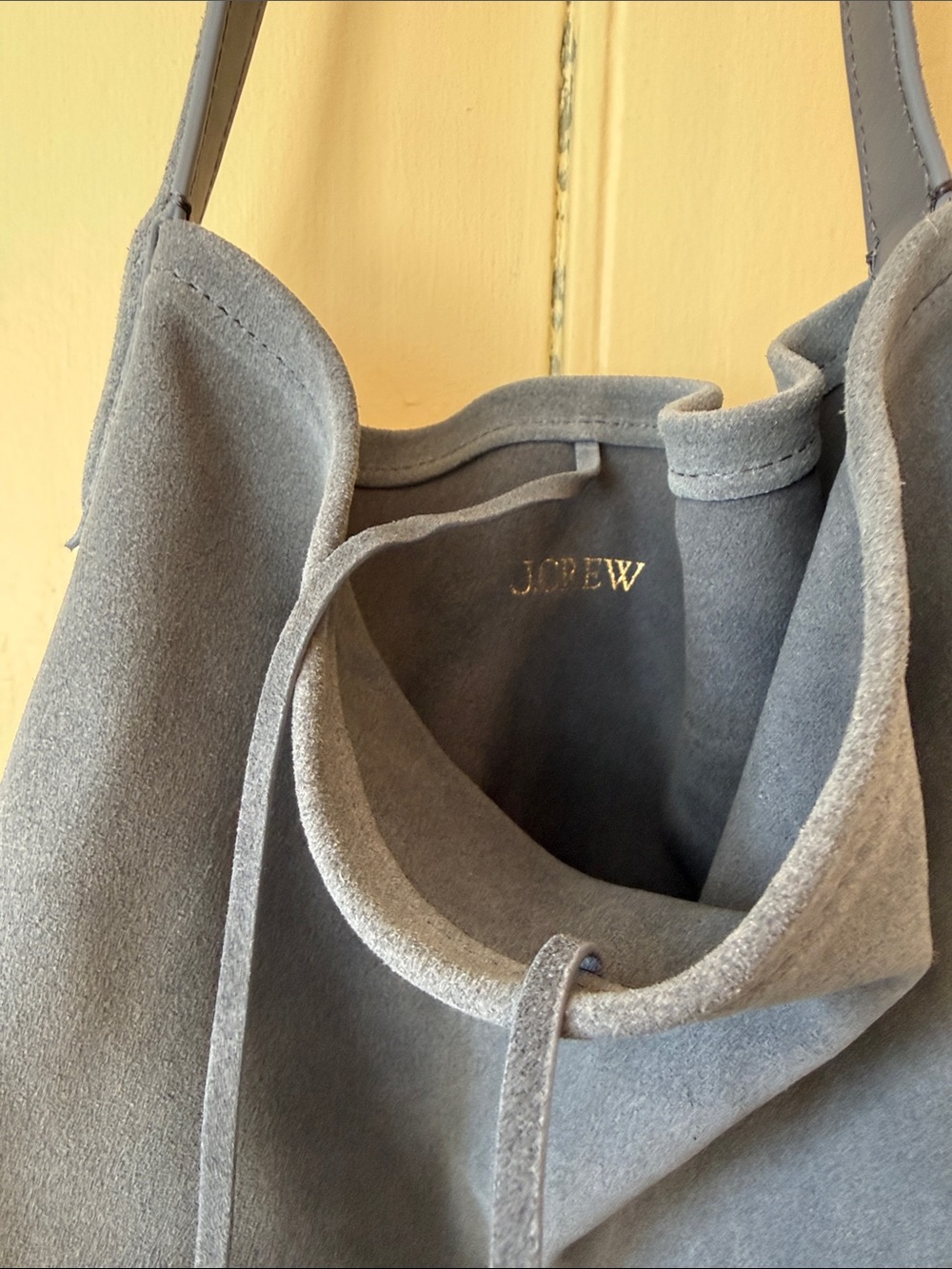 J. Crew Blue Suede Shoulder Bag - Picture 2 of 3
